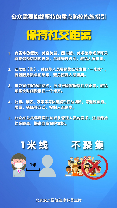 公众需要始终坚持的重点防控措施指引